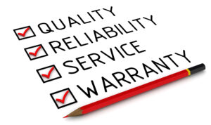 Quality, reliability, service, warranty