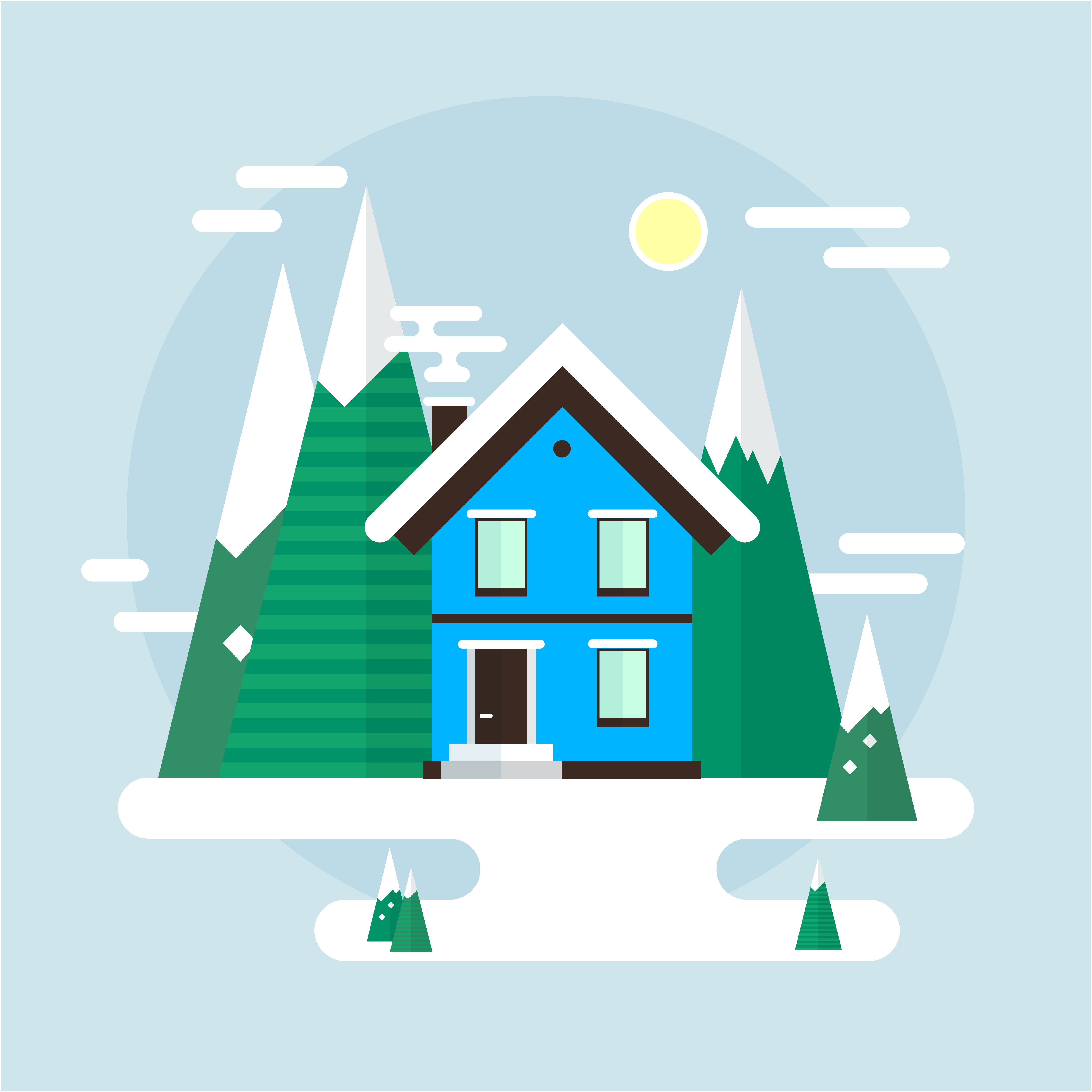 Winter Model Home Image