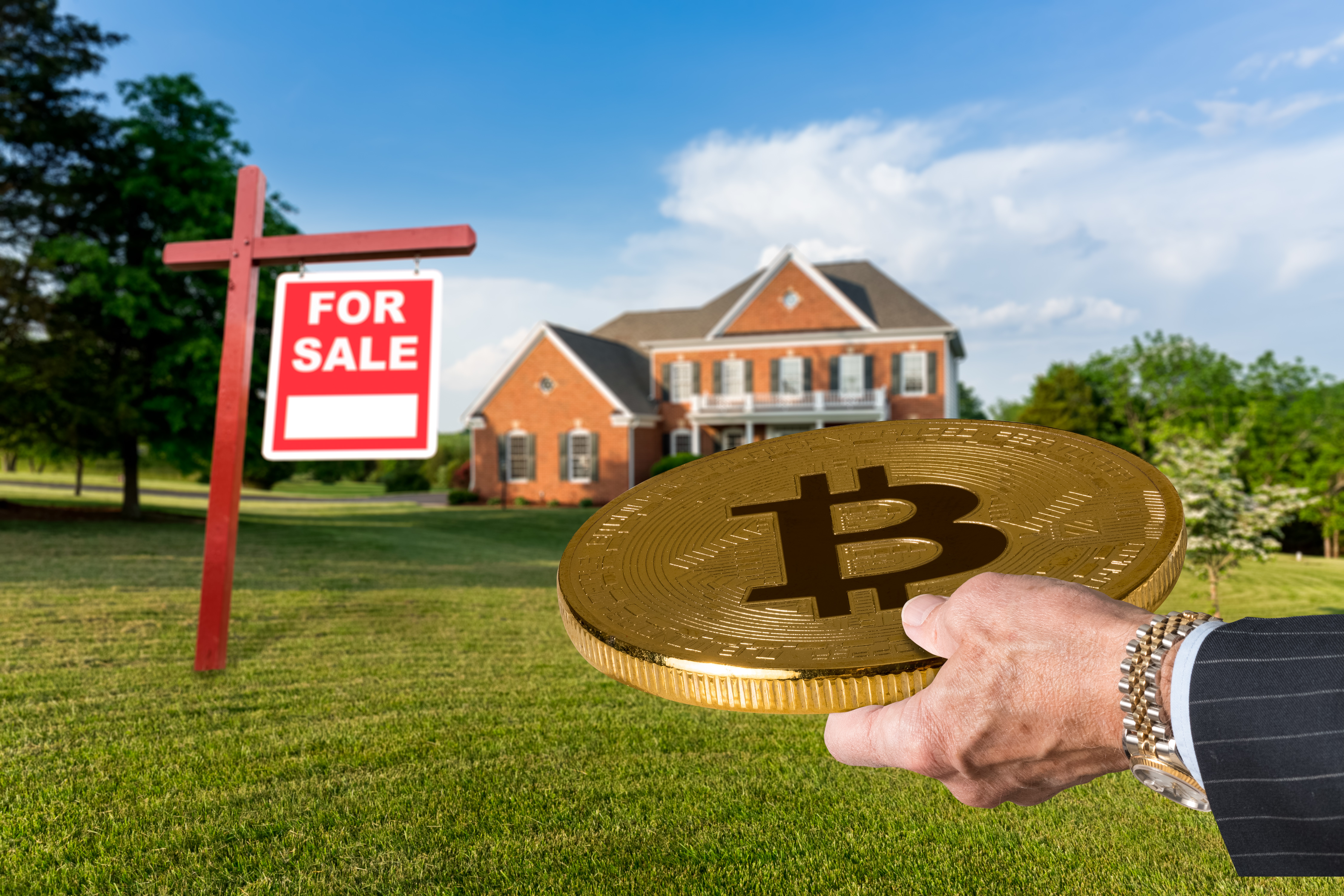 man buy house with bitcoin